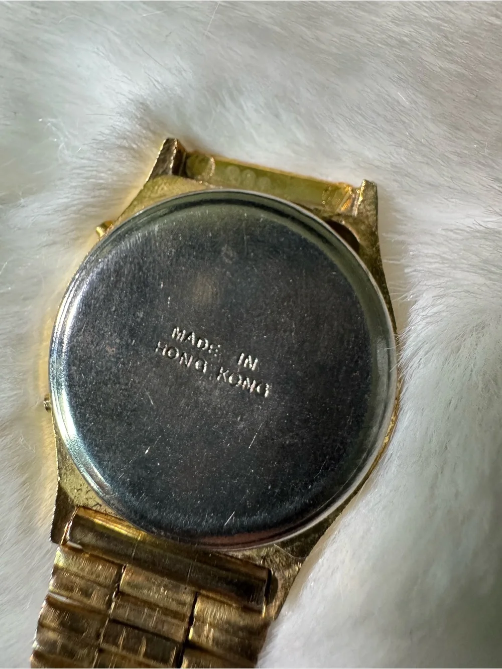 Orientex Gold-Tone Digital Quartz Watch